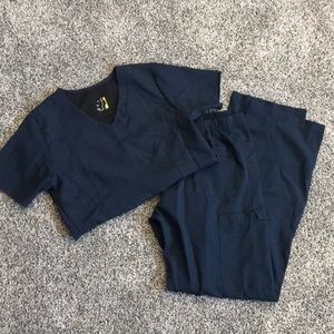 Navy Blue Scrub set